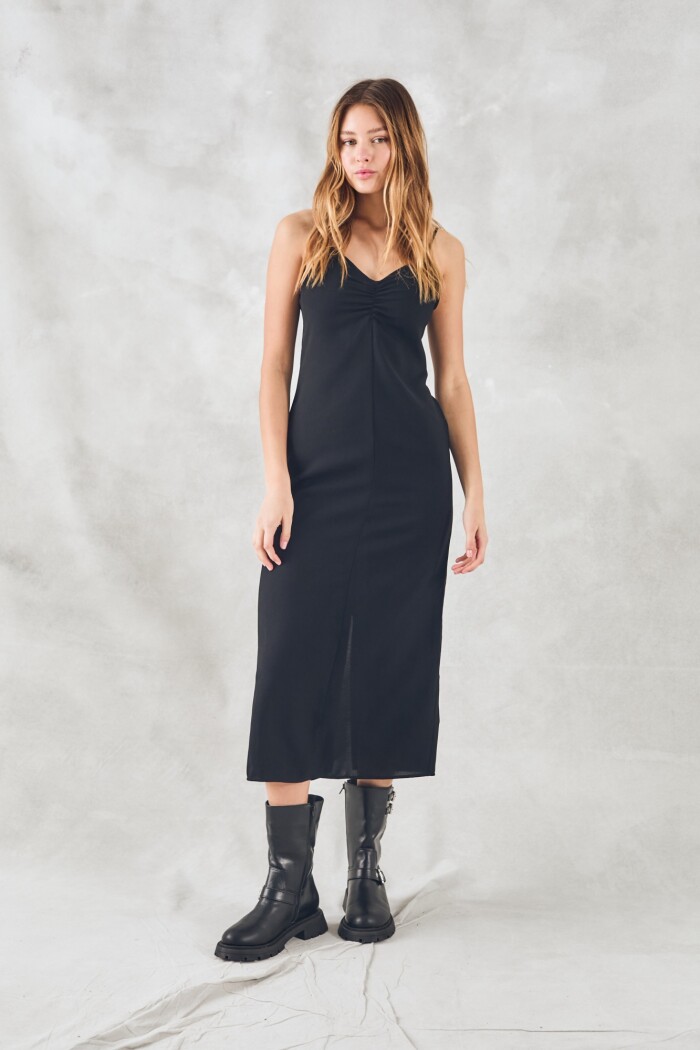 Vestido Slip Negro Negro