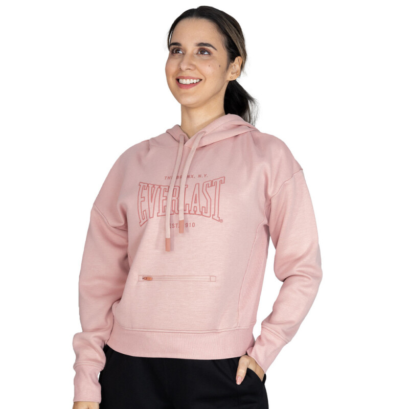HOODIE FEM EVERLAST HERITAGE PK W6 S ROSA/GRAFITO
