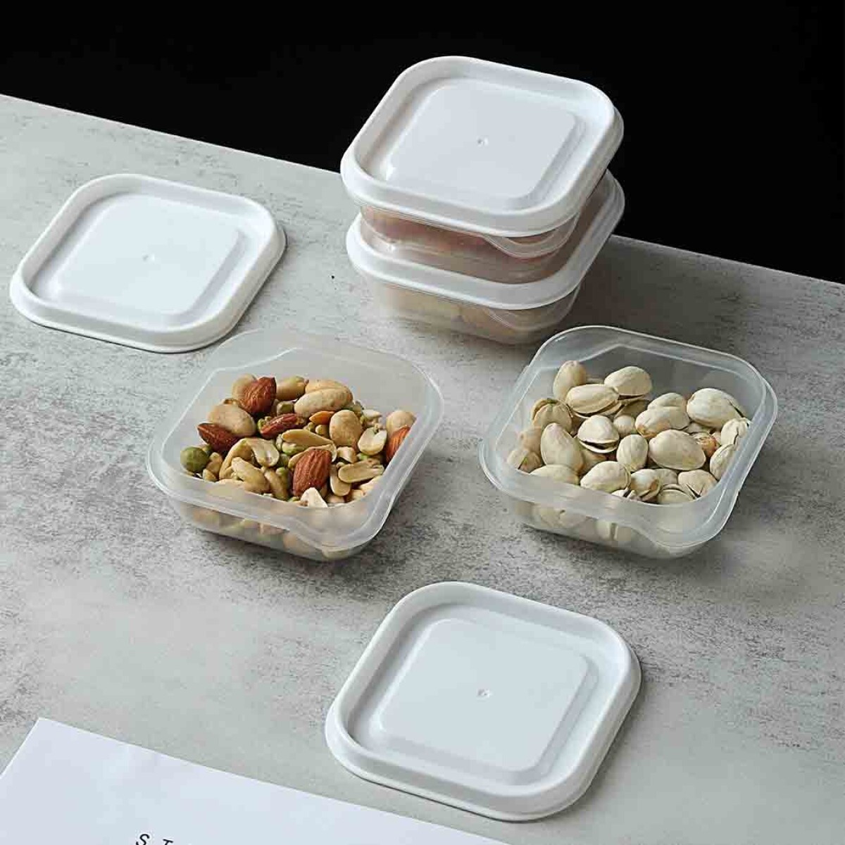 Contenedor alimentos 4pcs - blanco 