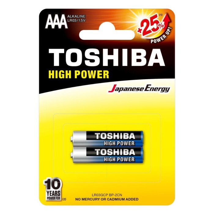 TOSHIBA PILA ALKALINA AAA X 2 UNID UNID. única