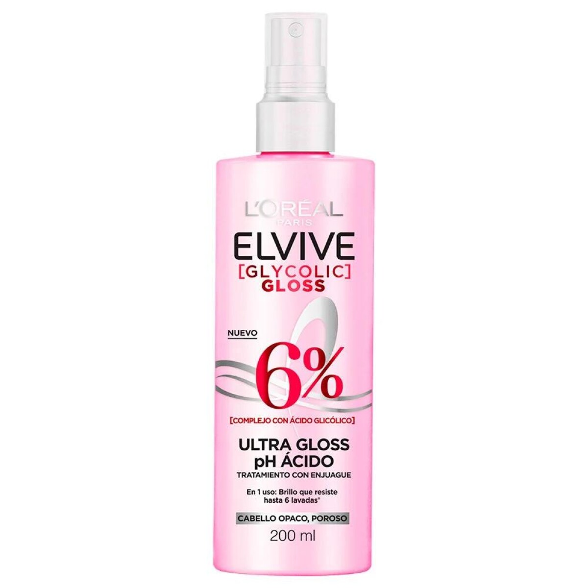 Tratamiento Ultra Gloss Elvive Glycolic Gloss 200 ml - L'Oréal 