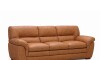 Sillon Livintus 3 Cuerpos Cuero Natural Miel