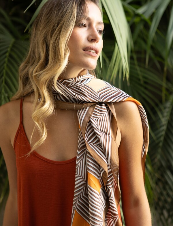Pashmina Geo MARRON/MULTI