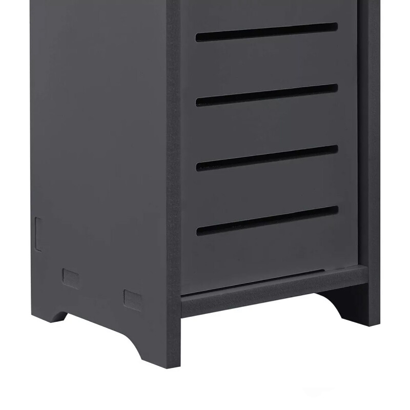Mueble de baño reducido con puerta NEGRO