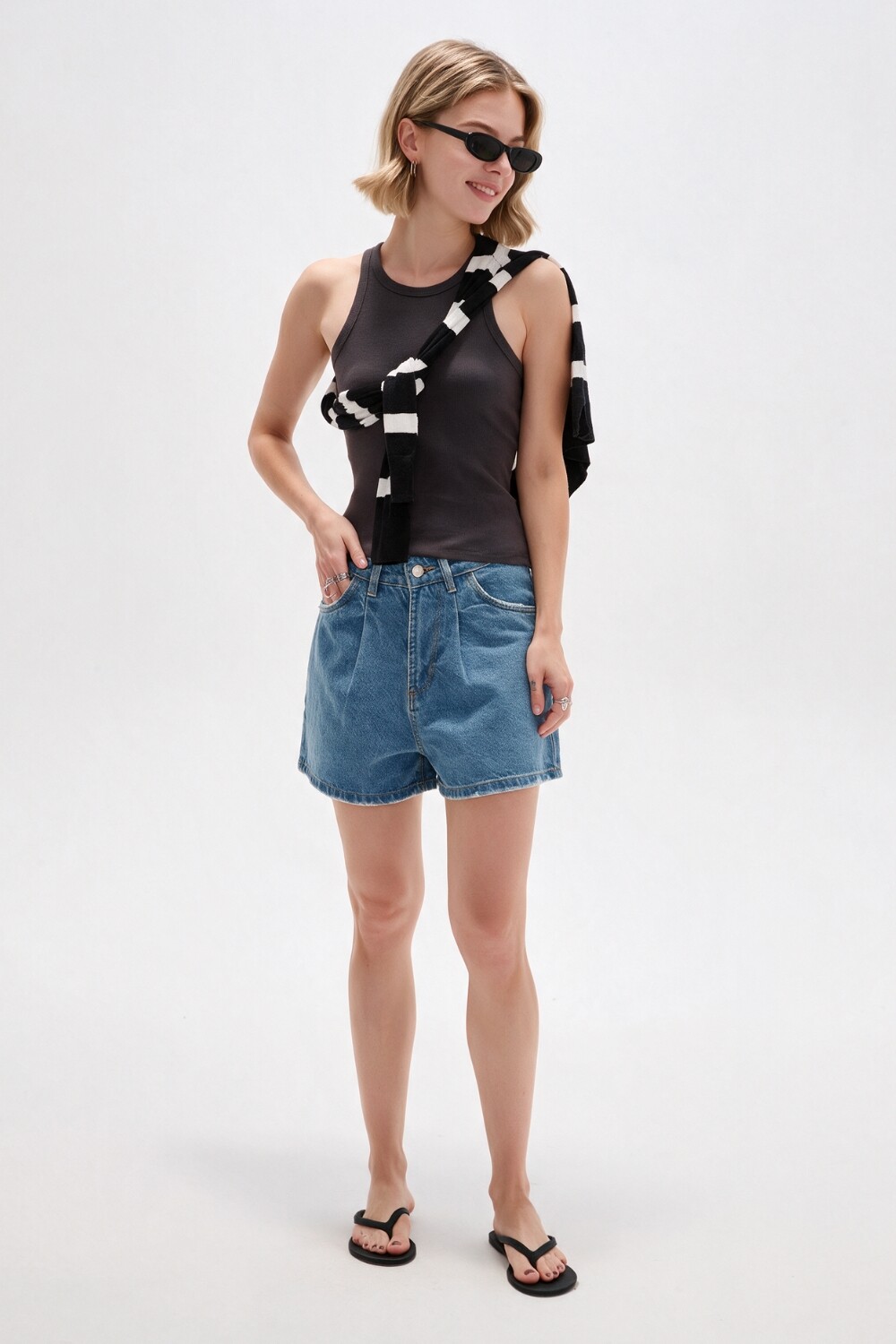 Musculosa Ethereum Gris Oscuro