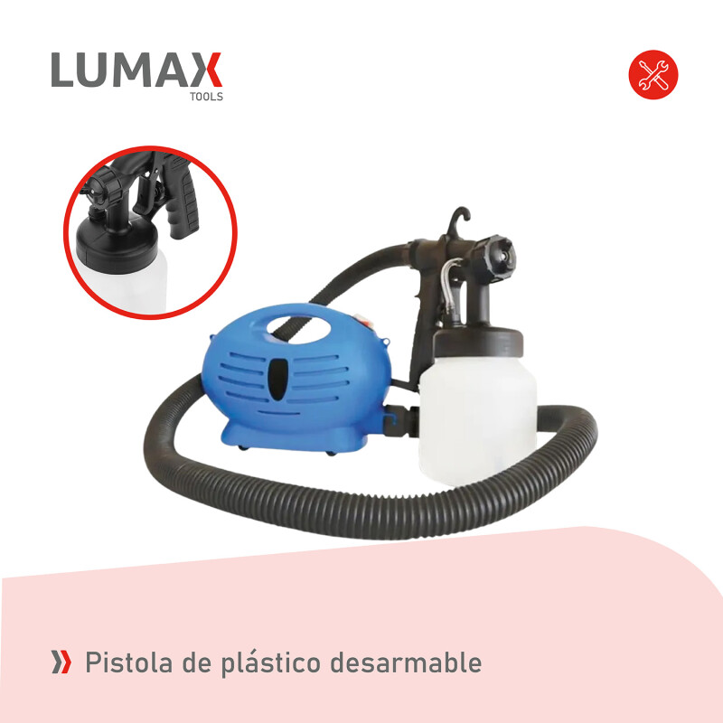 Pistola Para Pintar Lumax 650w Plastico Azul marino