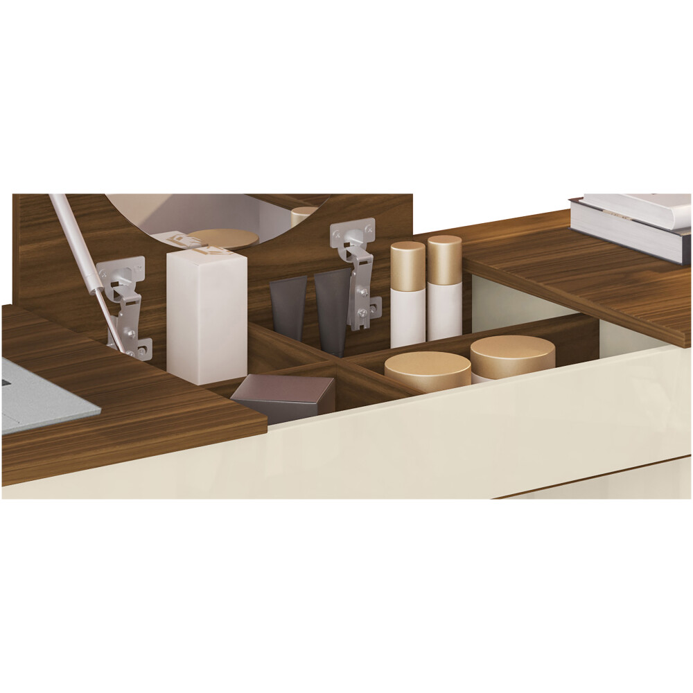 TOCADOR MDF MARRON CRYSTAL