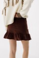 FALDA ULA CORDEROY Chocolate