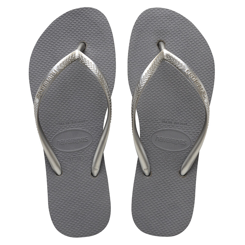 Ojota de Mujer Havaianas Slim Gris Acero