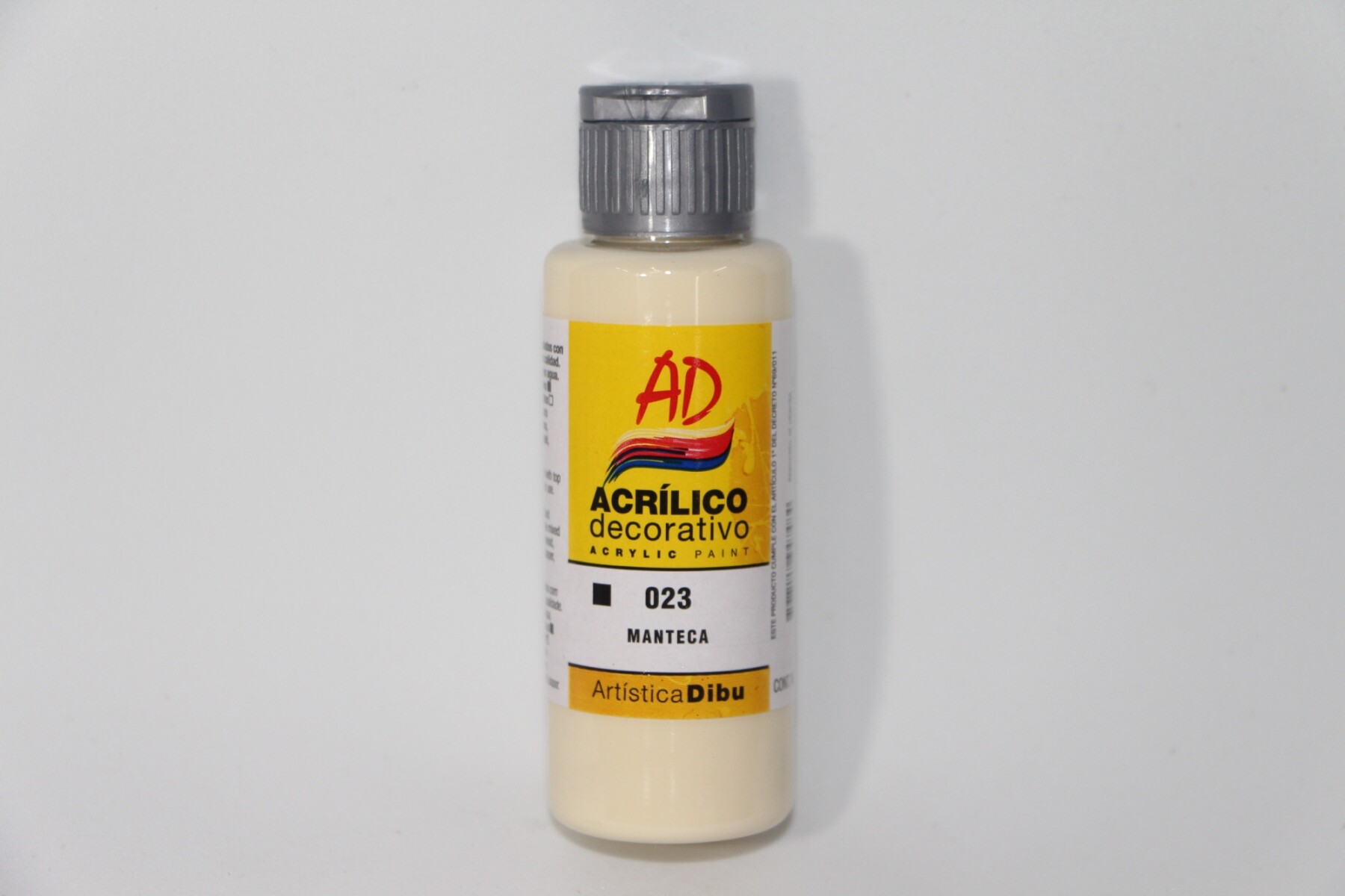 PINTURA ACRILICA ARTISTICA DIBU 60 ML. DIFERENTES COLORES - COLOR MANTECA 023 
