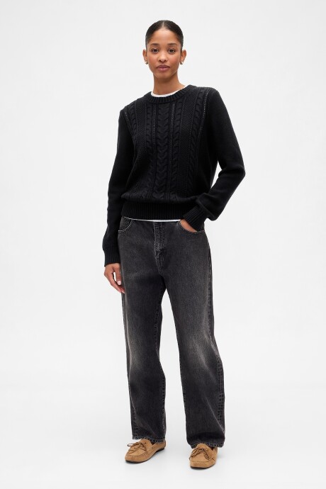 Buzo Algodón Mujer True Black