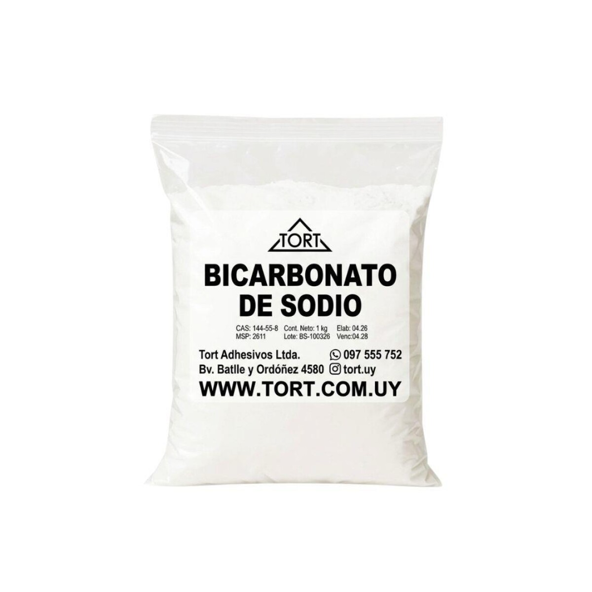 BICARBONATO DE SODIO, 1KG 