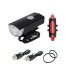 Kit Luces Led Delantera Y Trasera Bicicleta Recargable Usb Color Negro Imback Kit Luces Led Delantera Y Trasera Bicicleta Recargable Usb Color Negro Imback