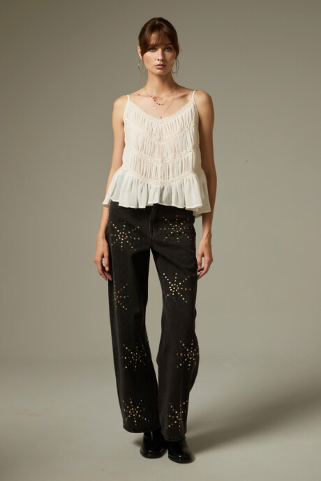 Musculosa Jata Marfil / Off White