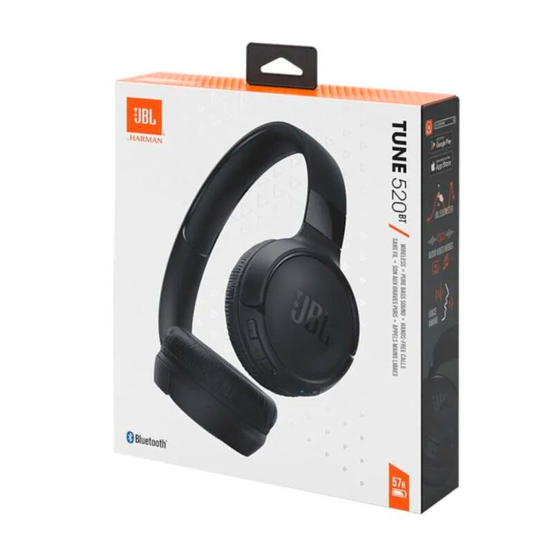 AURICULARES INALAMBRICOS BLUETOOTH JBL T520BT NEGRO AURICULARES INALAMBRICOS BLUETOOTH JBL T520BT NEGRO