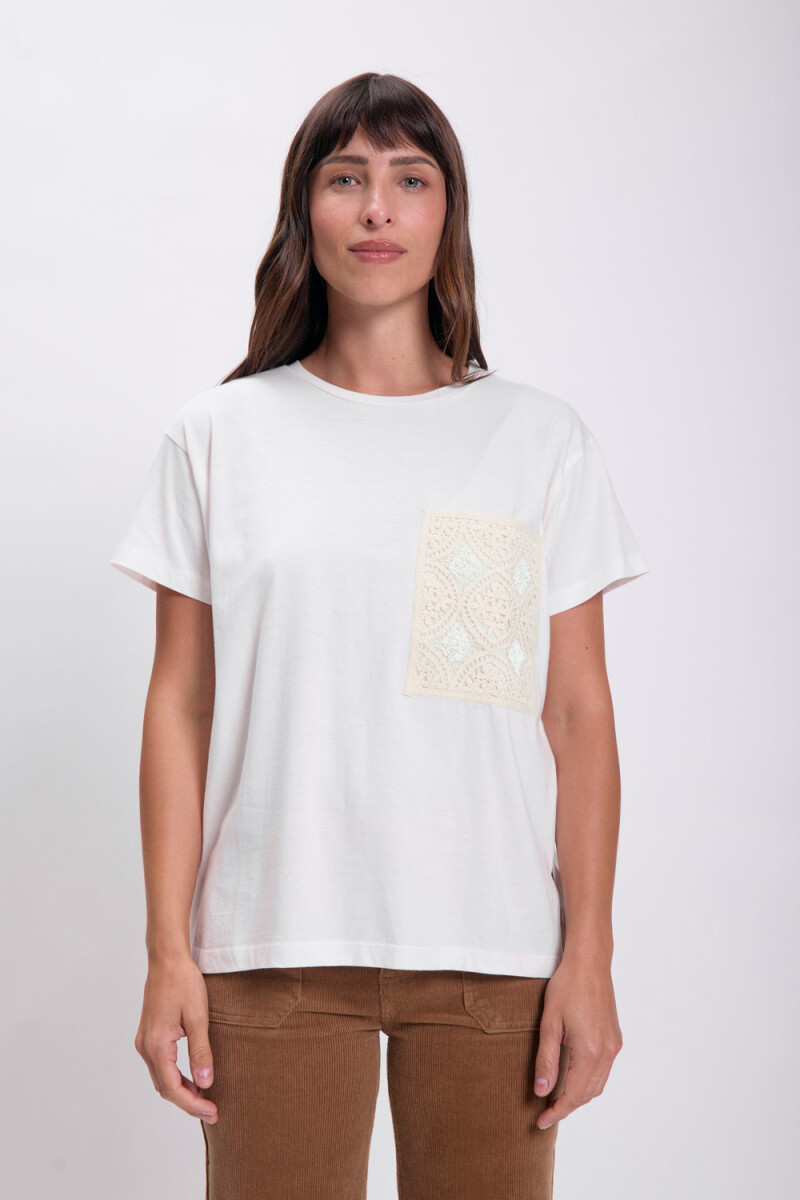Remera bolsillo Cruni Blanco