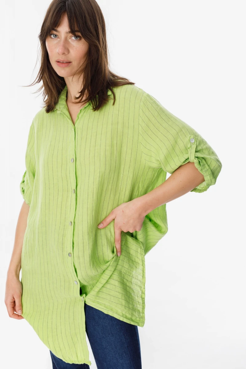 Camisa Oriana verde talle unico