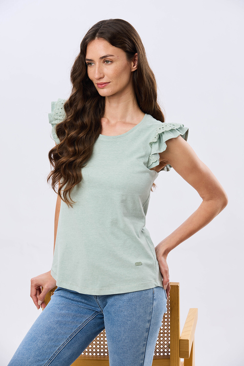 REMERA LISA DE ALGODÓN Verde