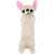 Cartuchera Escolar Peluiche Perro Infantil Con Cierre 2 en 1 Variante Color Blanco
