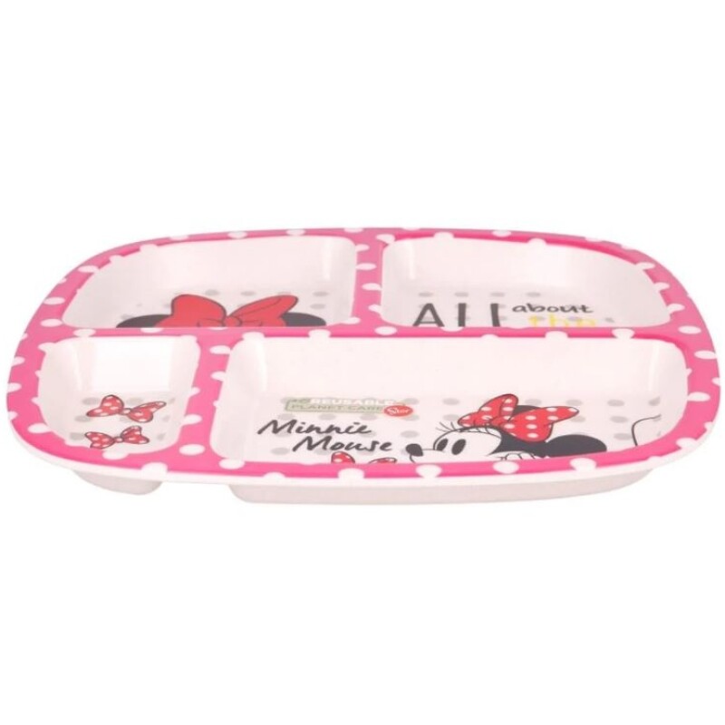Plato Bamboo C/Repart Minnie BAZAR BAMBOO PLATO C/REPART MINNIE