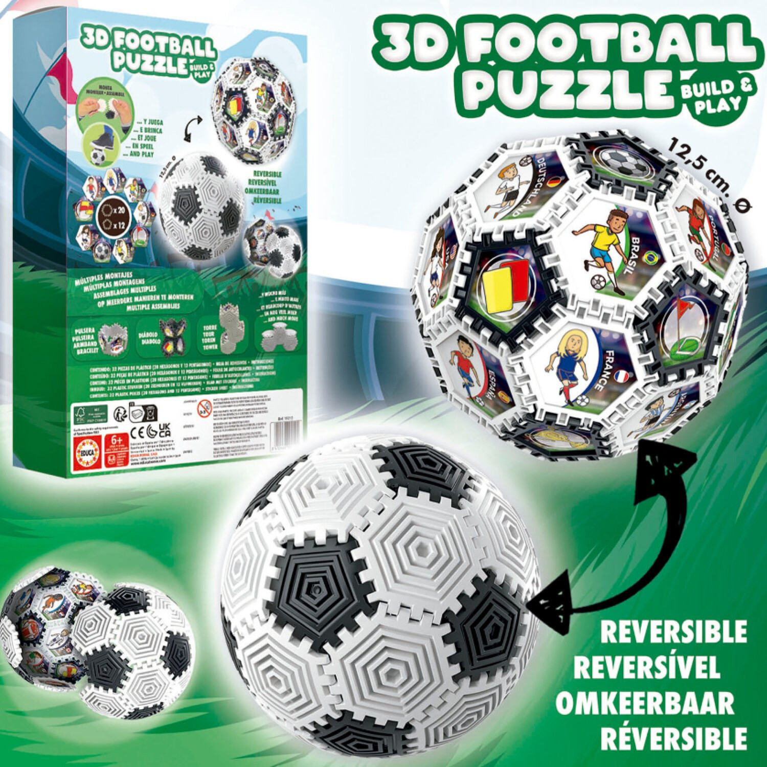 Balón de Fútbol Rompecabezas (Deporte, Fútbol)