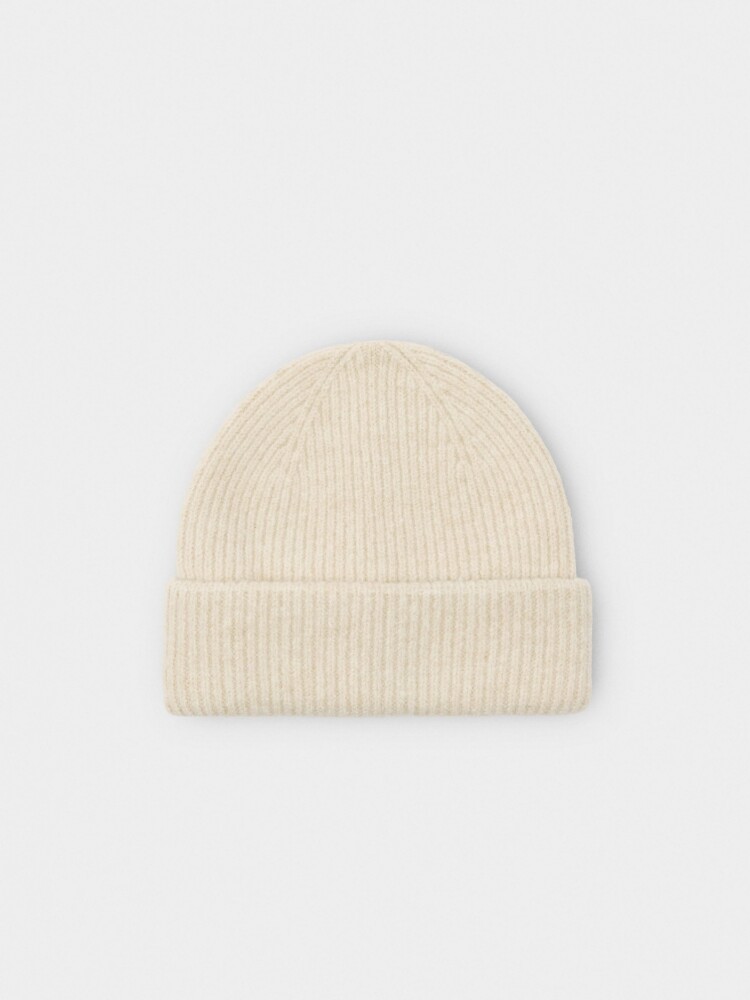 Gorro Canalado Con Dobladillo crudo