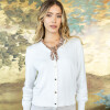 Cardigan Basico Boton Metal CRUDO