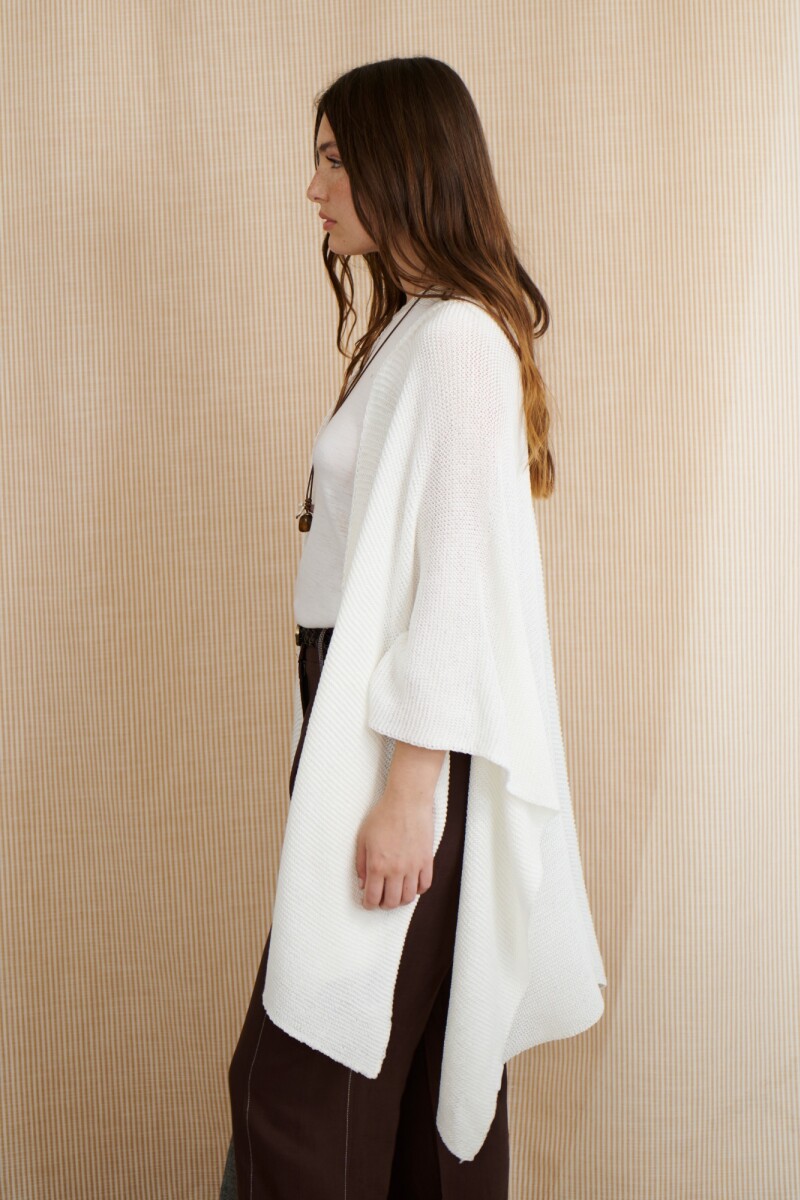 RUANA COTTON BLANCO