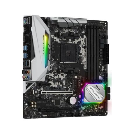 Motherboard Asrock B450M Steel Legend AM4 001
