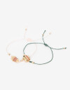 Pulseras Flexibles Sets Color Set De Pulseras Flexibles Foodie - Dorado