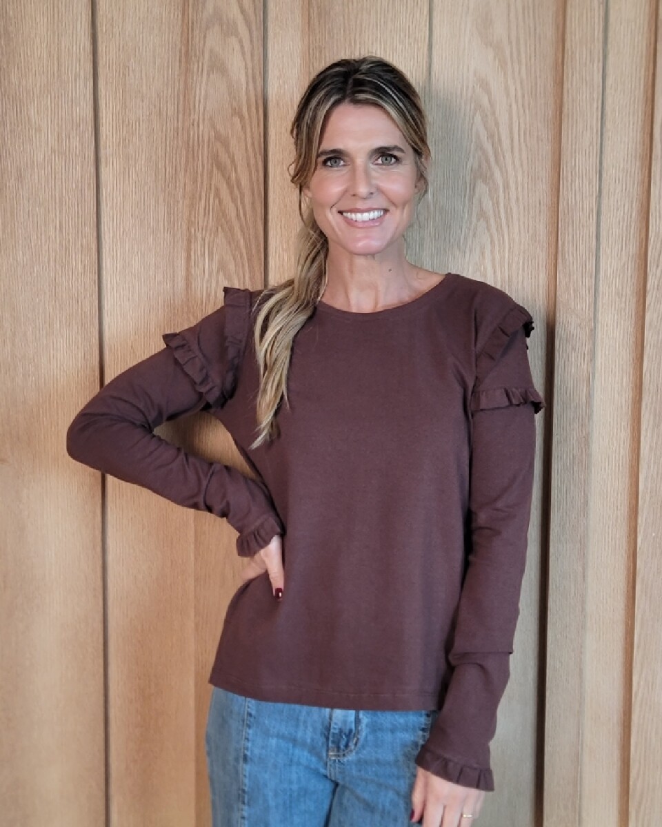 Remera Corina - Chocolate 