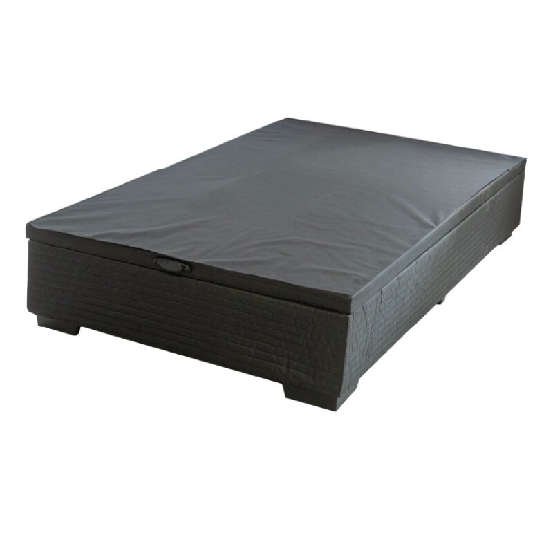 Box Baúl Negro Para Colchón De 1 Plaza Negro Box Baúl Negro Para Colchón De 1 Plaza Negro