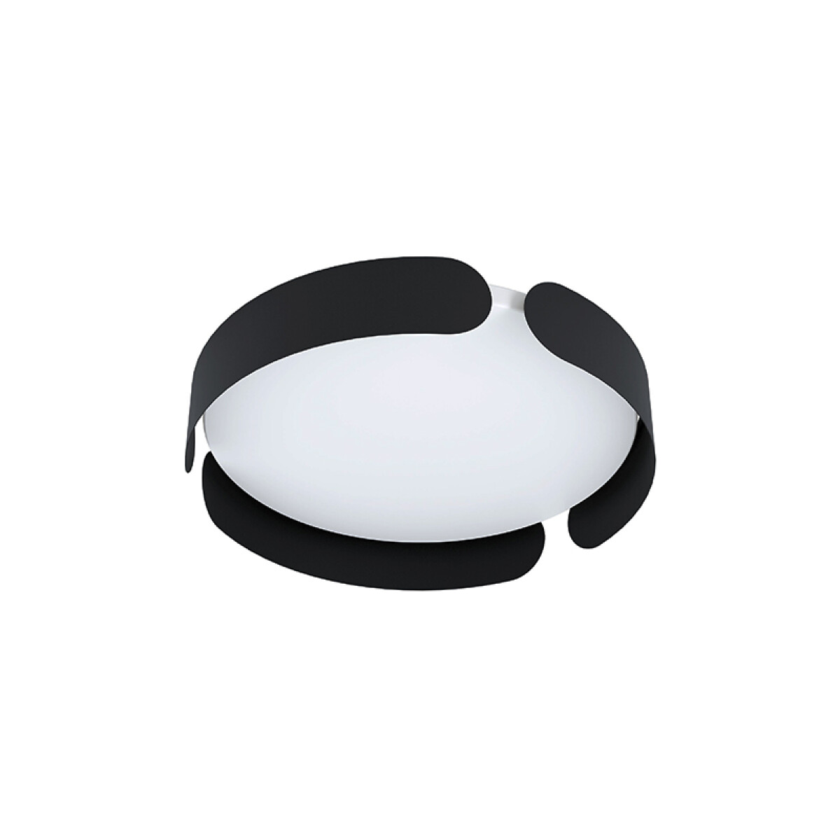 Plafón LED acero negro 20W cálida Ø370 VALCASOTTO - EG3500 