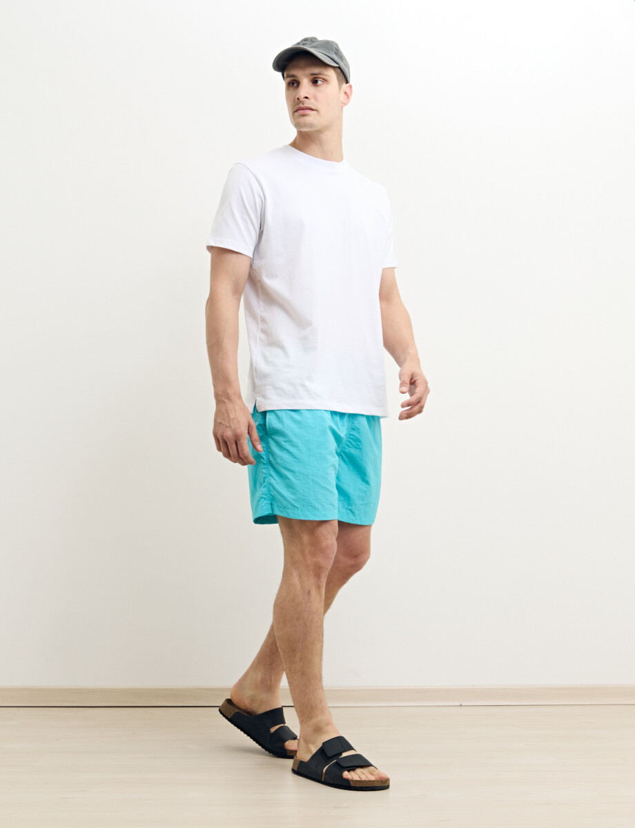 450401 SHORT HARRINGTON LABEL Turquesa