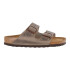 Sandalia Arizona Soft Footbed Oiled Leather - Regular Marron