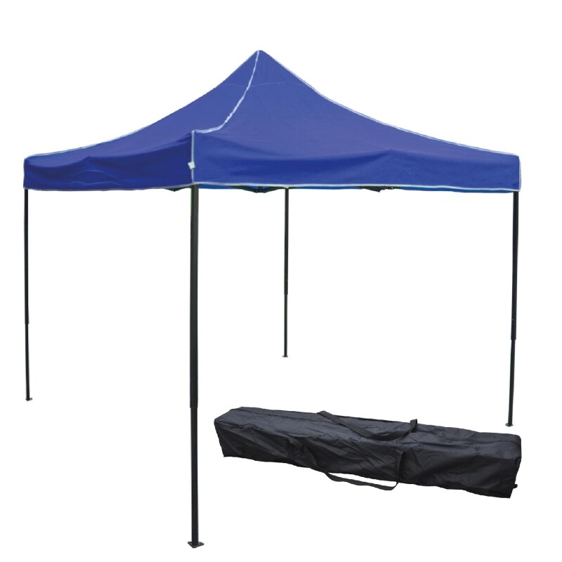 Gazebo reforzado toldo carpa 3x3mt azul Acero Gazebo reforzado toldo carpa 3x3mt azul Acero