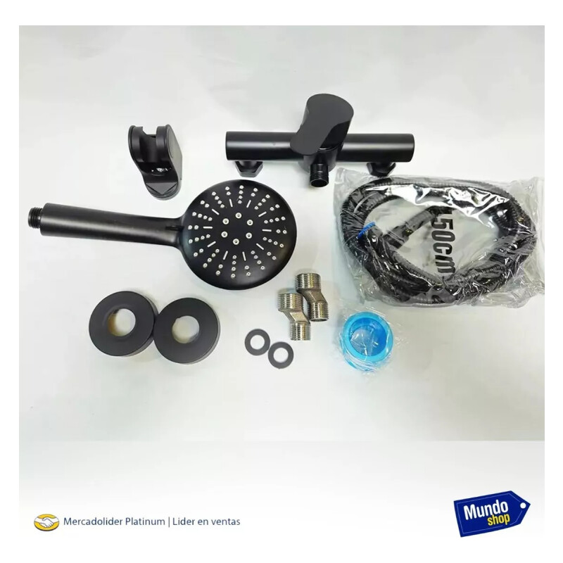 Monocomando Para Ducha Mezcladora Griferia Para Baño Negro Monocomando Para Ducha Mezcladora Griferia Para Baño Negro