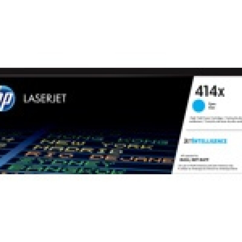HP 414X - Alto rendimiento - cián - original - LaserJet - cartucho de tóner (W2021X) - para Color LaserJet Enterprise M455, MFP HP 414X - Alto rendimiento - cián - original - LaserJet - cartucho de tóner (W2021X) - para Color LaserJet Enterprise M455, MFP