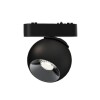 SPOT MAGNETICO SEMI ESFERA 12W 3000K 24º NEGRO SPOT MAGNETICO SEMI ESFERA 12W 3000K 24º NEGRO
