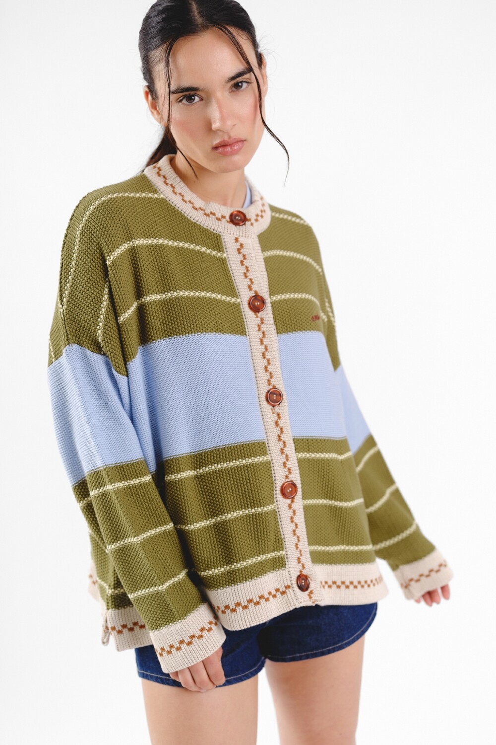 Cardigan Glory SS27 Verde