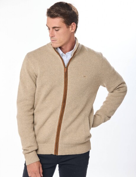 CAMPERA TEJIDO GRUESO Beige