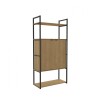 Estanteria 2 puertas abajo / 2 Estantes Miel y Negro Estanteria 2 puertas abajo / 2 Estantes Miel y Negro