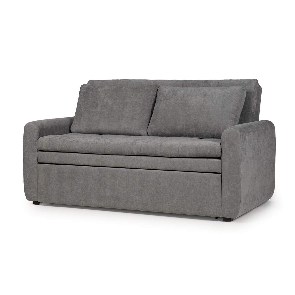 Sofá Cama Saara - Tela Microfibra - TC1011 (Grafito) 
