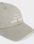 Caps Gorra Bordada Ny - Gris Claro