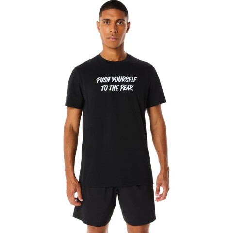 Lettering Graphic Tee - Hombre Performance Black