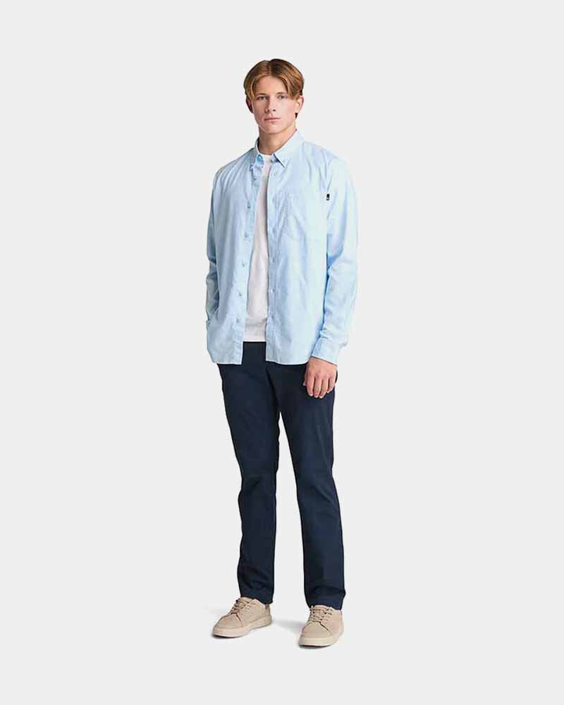 Camisa Oxford Manga Larga Hombre Skyway Yd