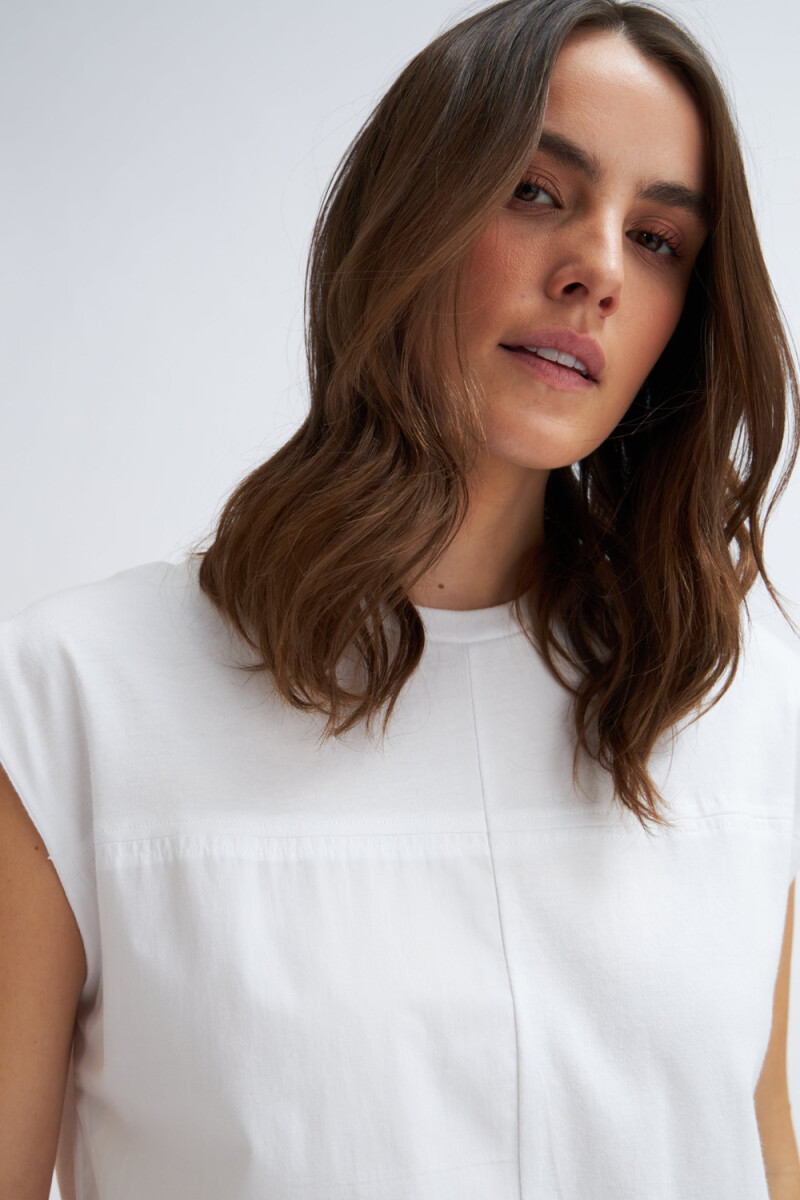 Camiseta sin mangas Blanco