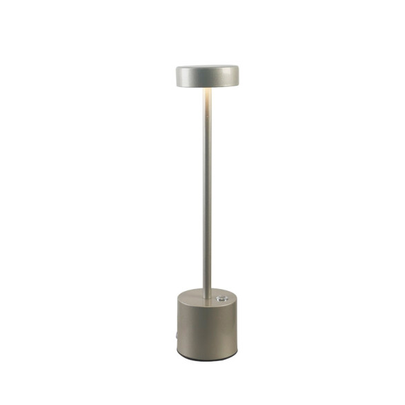 Portátil de mesa LED inalámbrica USB plateado IX9449