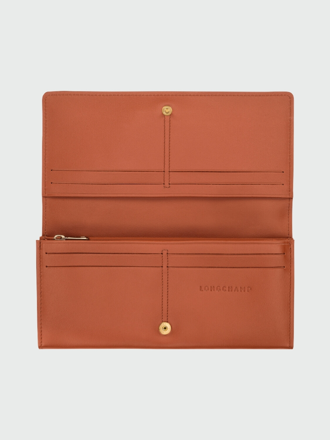 Billetera Larga Continental Le Roseau Sleek Terracota
