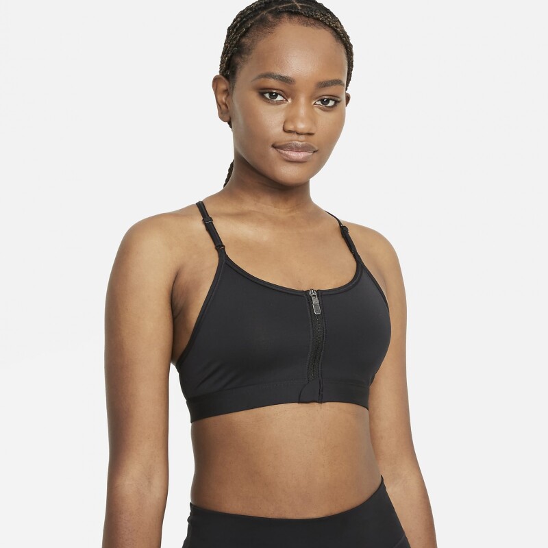 Top Nike Dri-fit Indy Zip Front Top Nike Dri-fit Indy Zip Front